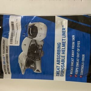 Sweat Absorbing Disposable Helmet Liner - White